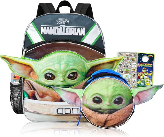 Mandalorian Backpack and Lunch Box Set for Kids School Bundle + More