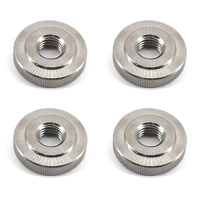 4 Pieces M12 Round Knurled Thumb Nut 304 Stainless Steel Metric Thread Nuts Hand Screw Knobs Lock Adjusting Nuts Fasteners for 3D Printer Parts