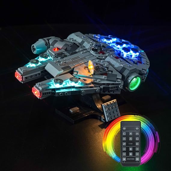 LocoLee RC LED Light Kit for Lego 75375 Millenium Falcon Starship