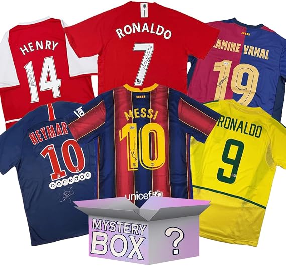 Soccer Legends Autographed/Signed Jersey Mystery Box with PSA JSA or Beckett COA