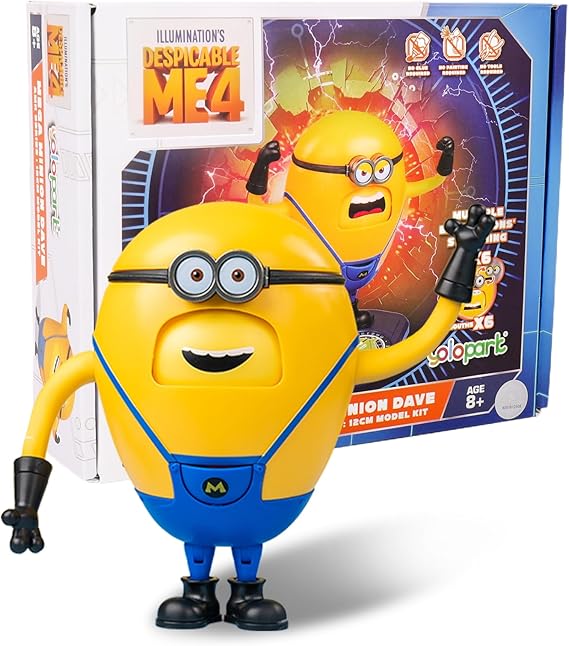 Minions Toy Despicable Me 4 Toys:4.7 Inch Mega Dave Action Figures for Kids
