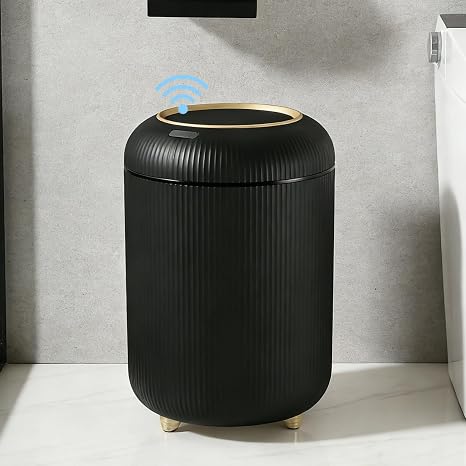 URALFA Motion Sensor Bathroom Trah Can, Automatic Touchless Trash Can