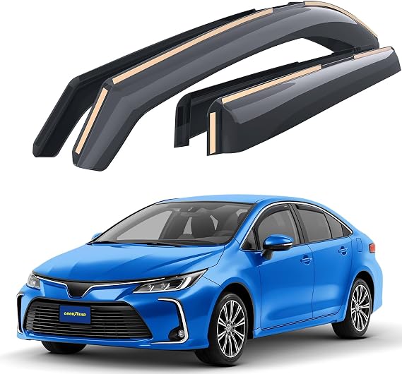 Goodyear Deflectors compatible with Toyota Corolla 18-26 - In-channel 4Pcs