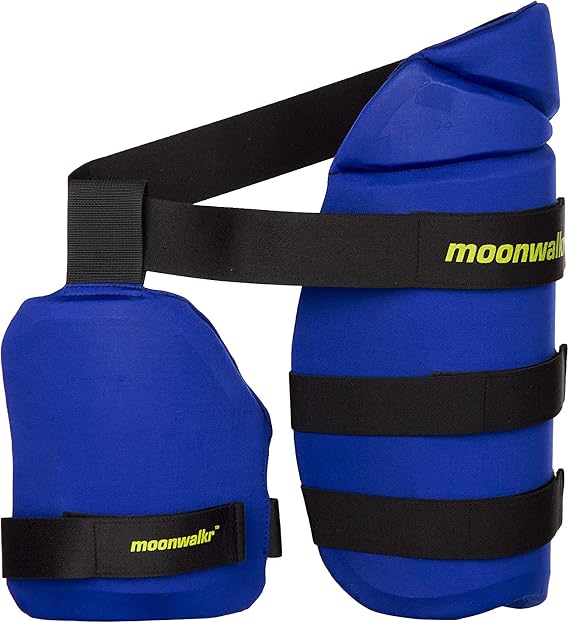 Moonwalkr Cricket Thigh Pads Set & Lower Body Protector (Right Hand, Youth)