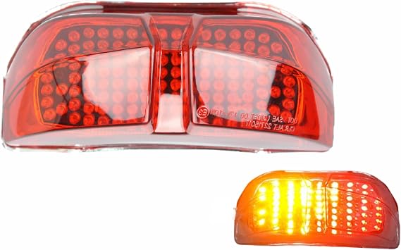 Fit For Yamaha 2006-2015 FZ1 / FZ1-N FAZER / FZ1-S FAZER/ FZS1000 FZ1; LED Rear Lamp Brake Tail Light+Integrated Turn Signal Indicators; (Red)