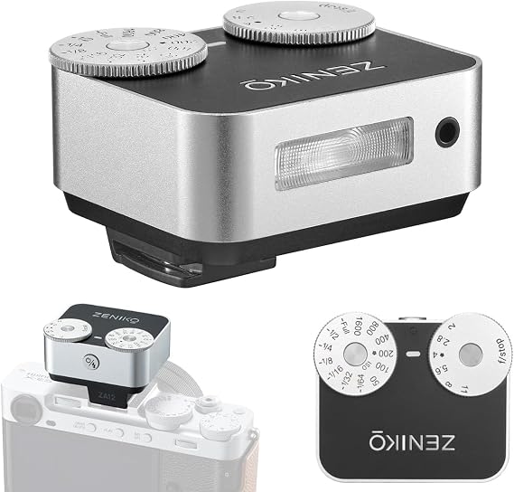 ZENIKO ZA12 Camera Flash Speedlite, CCT 6500K200K Small Camera Flash for Fujifilm X-T30 X-T5 Sony ZV-E10 Nikon Panasonic Olympus Ricoh GR3/4 SLR Cameras
