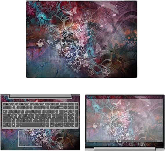 Decalrus - Protective Decal Floral Skin Sticker for Lenovo IdeaPad 15 L340 (15.6" Screen) case Cover wrap LEideapad15_L340-10