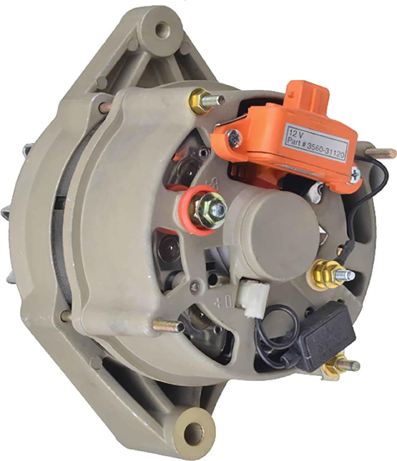 DB Electrical 400-42007 Alternator Compatible withReplacement For Yanmar 2TNV70 Thermo King TriPac 20-45-2259, 1E78291G00, 1E78291G02, 41-9925, 45-2596 0.520833 Clock 120 amp