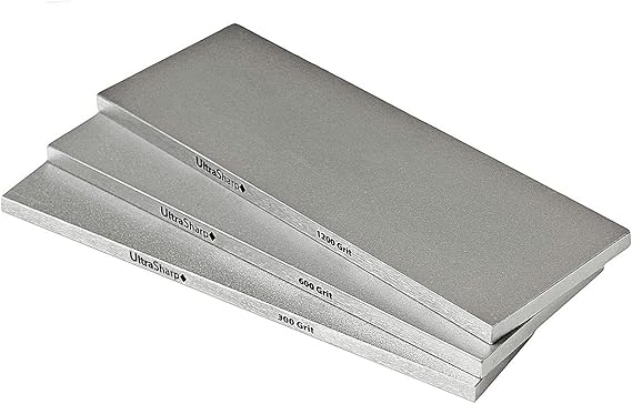 Ultra Sharp Diamond Sharpening Stone Set - 8 x 3 Coarse/Medium/Extra Fine