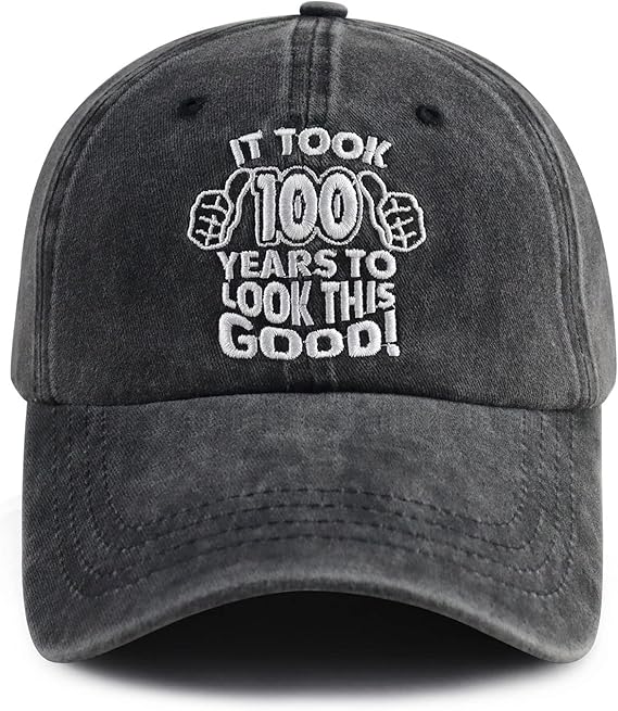 100th 90th 80th 70th 60th 50th 40th 30th Birthday Gifts for Men Women, Vintage 1926 1936 1946 1956 1966 1976 1986 1996 Hat