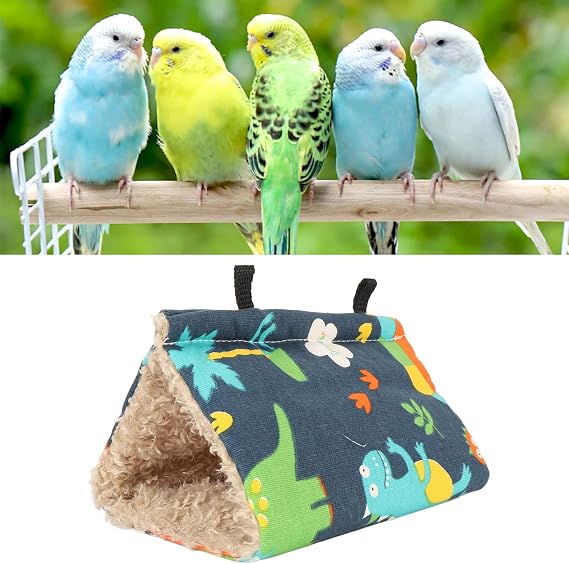 Winter Warm Triangular Bird Hammock Nest for Parrot Hamster