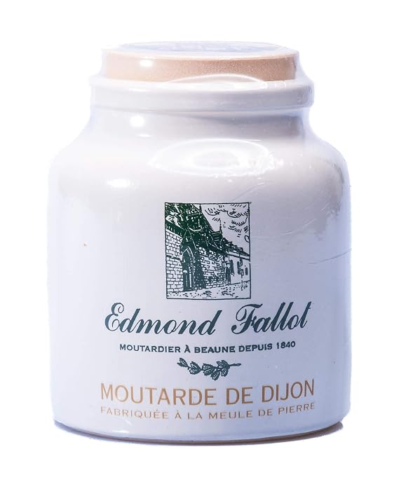 Edmond Fallot Original Dijon Mustard in Crock, 9 Ounce