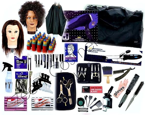 Cosmetology School Student Kit for Hair Styling, Cutting, Beauty School