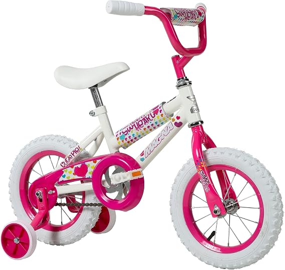 Dynacraft Magna Sweetheart 12"-20" Children's Bike for Ages 3-14 Years - Fun and Stylish Design, Sturdy and Durable, Perfect for Kids Learning to Ride, Easy to Assemble, Ideal for Young Riders