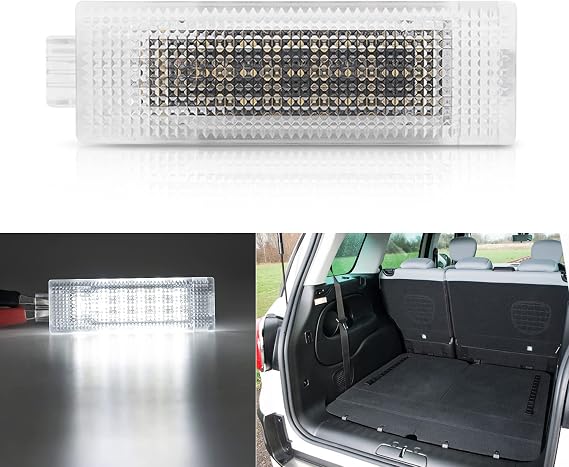 Led Luggage Compartment Light for 2014-2019 Fiat 500, 6000K 18SMD White Trunk Light Interior Courtesy Lamp Bulb OEM Fit Room Light Replacement 68185619AA