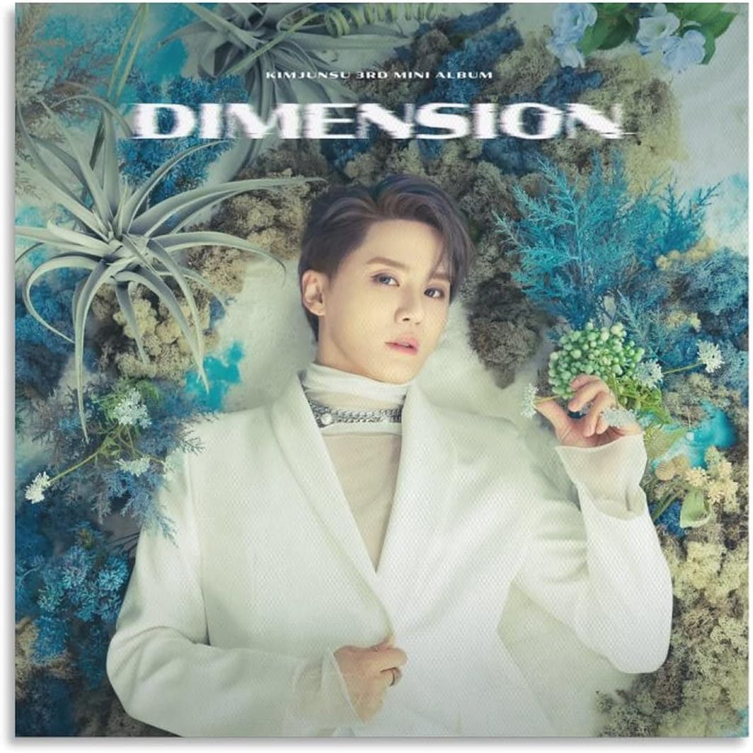 XIA Junsu TVXQ Kpop Poster Dimension Concept Hana Ver.1 Individual Photo Canvas Art Poster And Wall Art Picture Print Modern Family Bedroom Decor Posters 20x20inch50x50cm