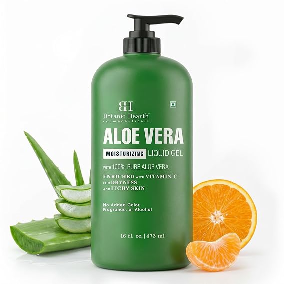 Botanic Hearth 100% Pure Aloe Vera Moisturizing Liquid Gel 16 fl. oz