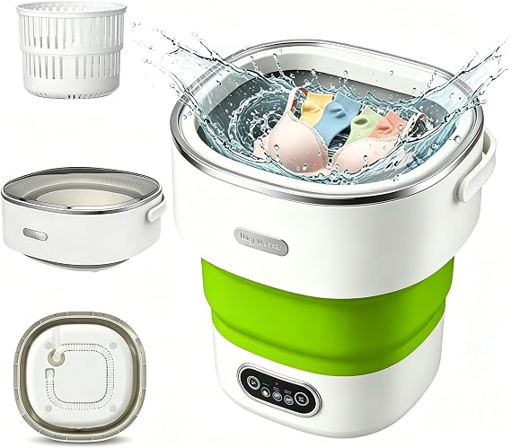 Portable Washer 16L Foldable, Travel Mini Washing Machine with Spin