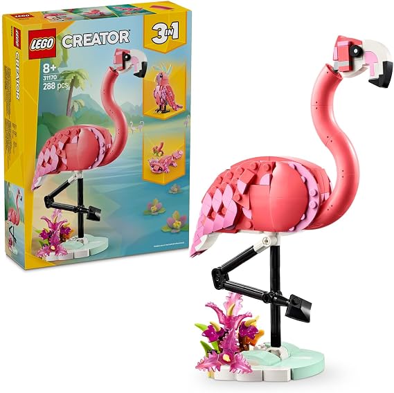 LEGO Creator 3'ü 1 Arada Vahşi Hayvanlar: Pembe Flamingo 31170