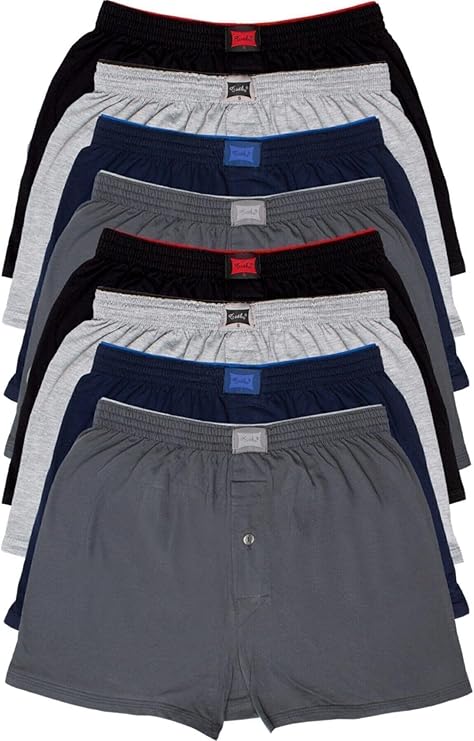 Passion 8-Piece Opportunity Product! Men's Combed Towel Waist Boxer Mixed Color, XL