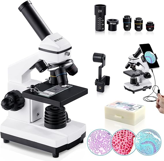 2000X Compound Microscope for Kids Adults: Microscope for Biology Education