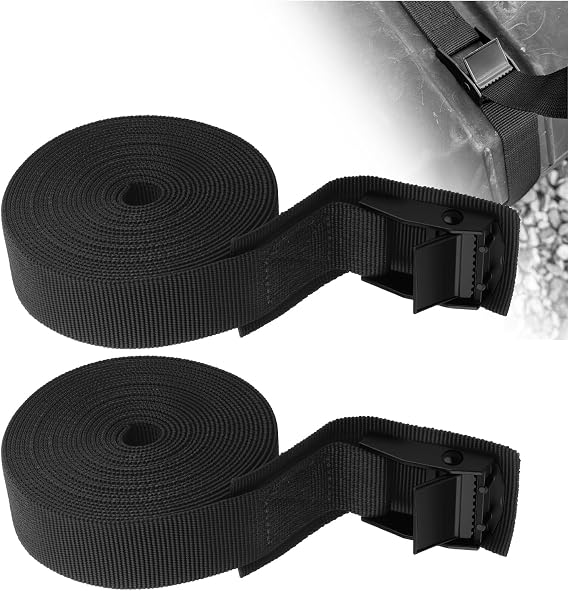 2PCS Cam Straps,11.8Ft Adjustable Lashing Straps with Buckles for Securing Gear,Maximum Load Capacity 300 lbs Kayak Strap for Roof Racks Car Accessories for Cargo Motorcycle