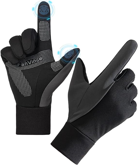 FanVince Winter Gloves Touch Screen Water Resistant Windproof Thermal for Running Cycling Driving Hiking for Men Women