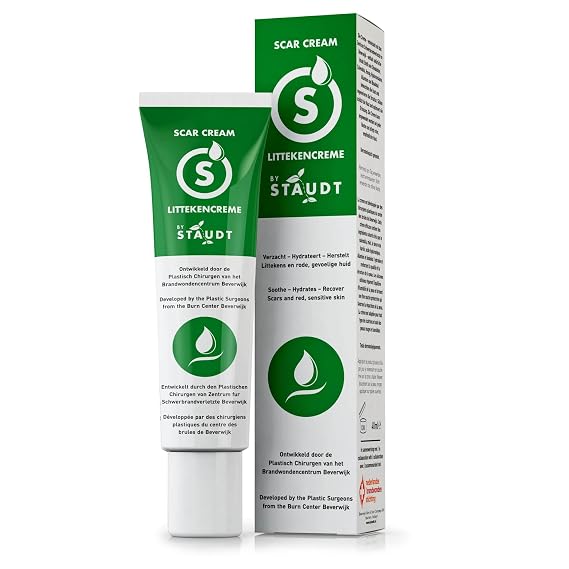 Scar Cream - Skin Healing Cream with Vitamin E, Honey, Hyaluronic Acid - Eczema Lotion for scars caused by Skin Rashes, Body Acne, Burns, Wounds, Stretch Marks, Diaper Rash, Insect Bites - 40ml