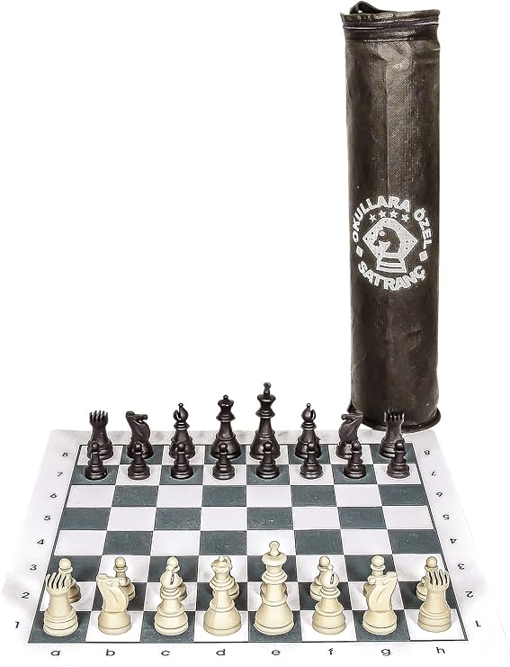 Cloth Box Roll Practical Chess Set