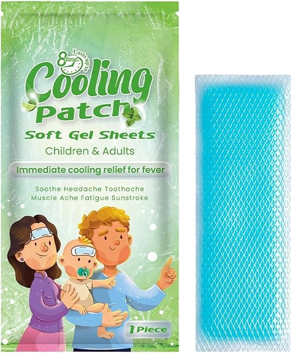 Cooling Gel Sheets Instant Pad, Forehead Sheet, Portable