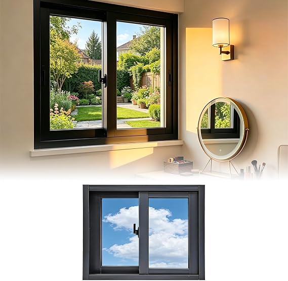 Basement Sliding Window with Enhanced Seal - Smooth Sliding Replacement Window for Basement, Bathroom, Garage(W 35" x H 21")