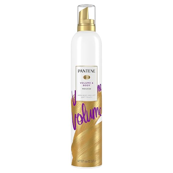 Pantene Pro-V Volume Body Boosting Mousse to Boost Fine, Flat Hair for Maximum Fullness, 6.6 oz