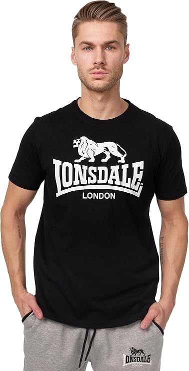 Lonsdale Men's Logo Regular Fit T-Shirt