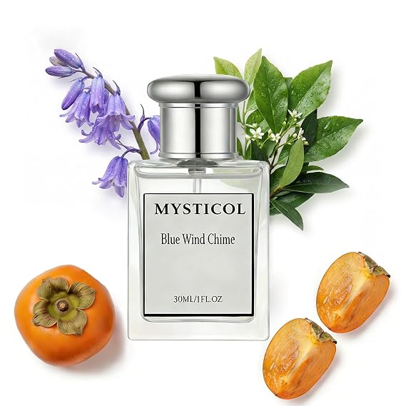 Bluebell Eau de Toilette for Women Long Lasting Fresh Floral Fruity Scent 30ml Travel SizeSpray with Aquatic Bluebell Persimmon & Musk Daily Light Fragrance