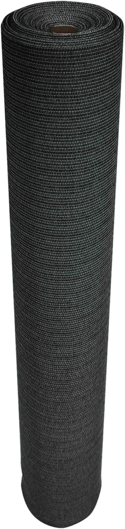 Coolaroo Builder's Block Construction Privacy Screen - Heavy-Duty Tear Resistant Shade Fabric for Fence, Job Site, and Wind Protection, 12ftx50ft Roll, Black