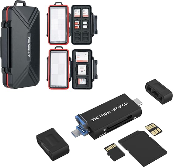Memory Card Case + Card Reader for Huawei Nano Memory NM Card, SD Card and Micro SD Card