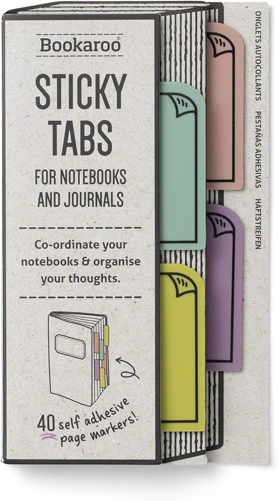 IF Bookaroo Sticky Tabs - Pastels,White