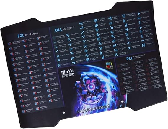cuberspeed MoYu CFOP Cube Mat for Magic Cube Competition Mat Black Moyu Cubing mat for Speed Cube