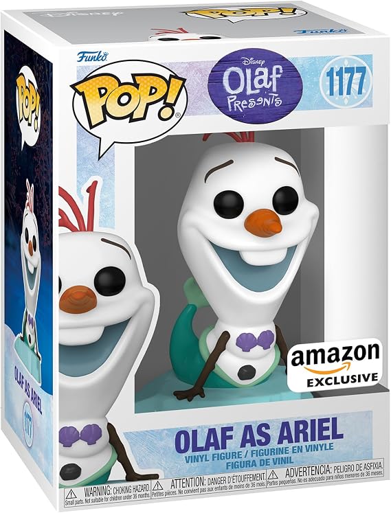 POP Pop! Disney!: Olaf Presents - Olaf as Ariel, Snowman- POP 1 Multicolor