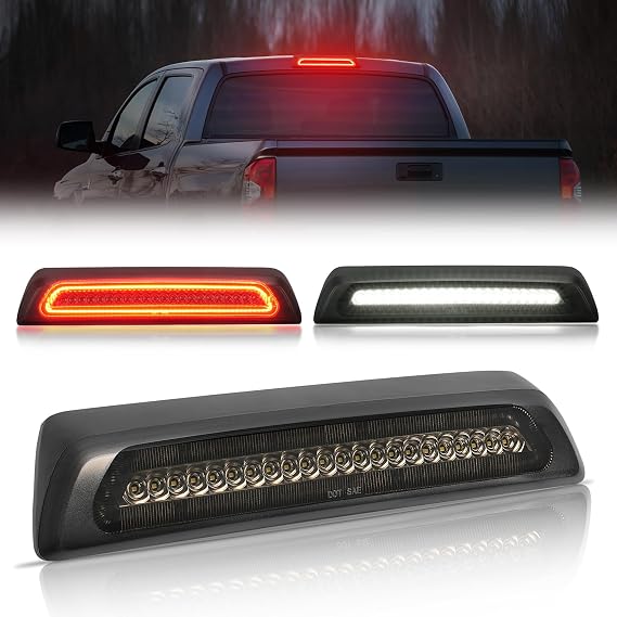 SUPAREE LED Third Brake Light Assembly Smoked Lens for 2007-2020 Tundra | 3rd Brake Stop Light Assembly Roof Cargo Light High Mount Lamp