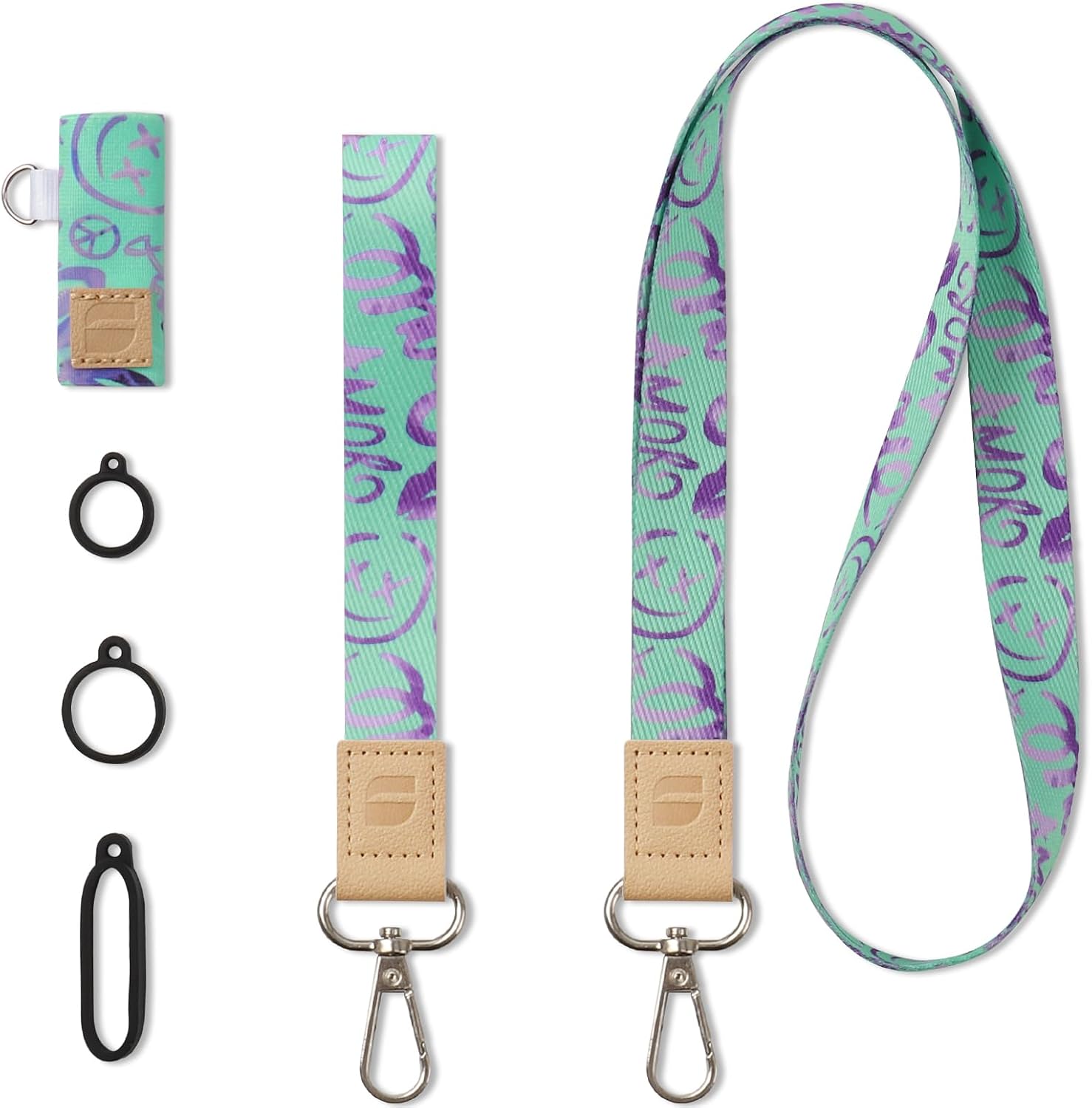 Fashionable Durable Lanyards with Detachable Buckle, Suitable For ID Cards, Work Cards, Phones, Keys & Accessories