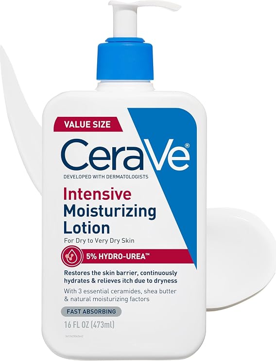 CeraVe Intensive Moisturizing Lotion, Shea Butter Body Lotion, 16oz | Skin Care, Relieves Signs Of Dry Skin with Hydro-Urea & Shea Butter In A Non-Greasy Formula For Rough, Tight and Itchy Skin