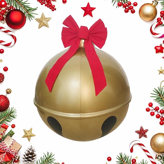 60cm Giant Inflatable Christmas Ball - Premium PVC Leak-Proof Outdoor Decor