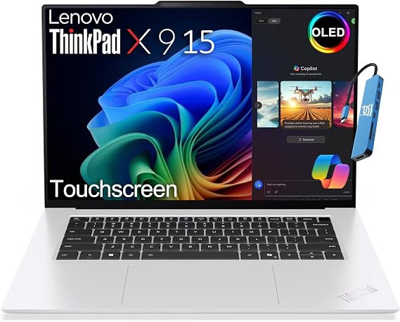 Lenovo ThinkPad X9 15 Laptop, Intel Ultra 7 258V, 32GB DDR5, 1TB SSD | Next Gen X1 Carbon, Aura Edition, 15.3" 2.8K OLED Touchscreen, Business AI PC, Ultrathin, Backlit, Win 11 Pro, White