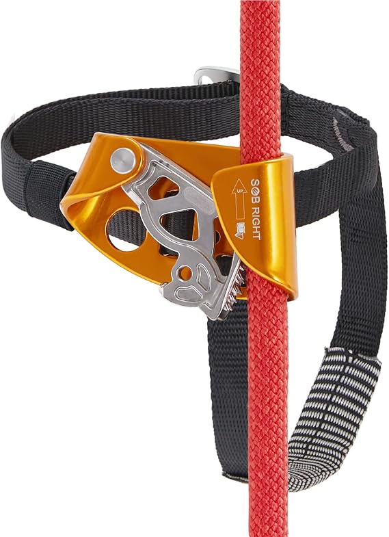 Foot Ascender, Riser Rock Climbing Mountaineering Tree Arborist, Equipment Climbing Device for 8-13mm Rope