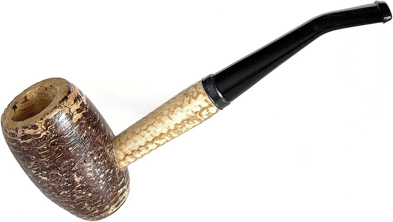 Country Gentleman Corn Cob Tobacco Pipe - Bent Bit