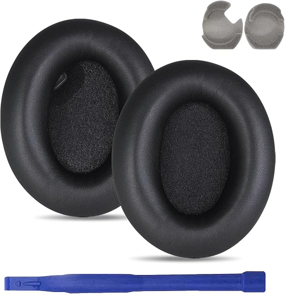 wh-1000xm4 Replacement Ear Pads Compatible with Sony WH-1000XM4 Headphones,WH1000XM4 Ear Cushions Are Made Of Soundproof Sponge And Protein Leather(Black)