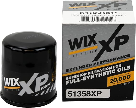 WIX 51358XP WIX XP Oil Filter Replacement, Built for Synthetic Oil - Compatible With Honda (87-12), Kia (95-05), Infiniti-Nissan (96-17)