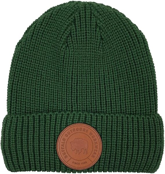 Buffalo Outdoors Workwear Circle Patch Cable Knit Hat
