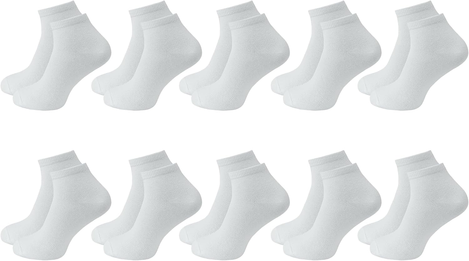 Anthony Jackson 10 Pair Box BAMBOO Premium Mens and Womens Booty Socks - Wrist Size Short Sports Running and Walking Socks JESUS